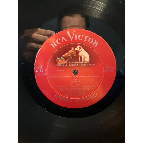 Verdi Macbeth 3-LP Box Set W/ Libretto 1959 RCA Victor LSC-6147 Living Stereo - Picture 13 of 16